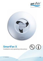 getAir SmartFan X Installation And Operating Instructions Manual