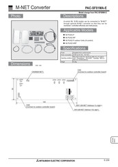 Mitsubishi Electric PAC-SF81MA-E Installation Manual