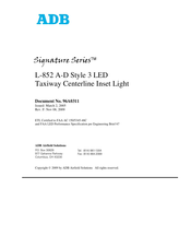 ADB L-852C Manual