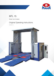 MAHA MTL 15 Original Operating Instructions