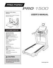Pro-Form PRO 1500 User Manual