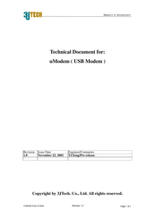 3JTech uModem Technical Document