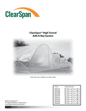 ClearSpan 104143 Manual