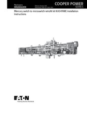 Eaton KA349WE Installation Instructions Manual