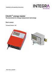INTEGRA Metering CALEC energy master Installation And Operating Instructions Manual