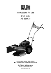 AS MOTOR AS 565KM Instructions For Use Manual