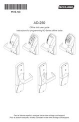 Schlage AD-250 User Manual