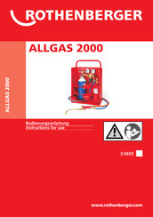 Rothenberger ALLGAS 2000 Instructions For Use Manual