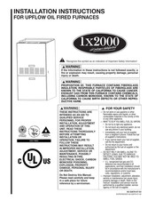 Rheem LX2000 Series Installation Instructions Manual