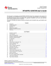 Texas Instruments RF430FRL152HEVM User Manual