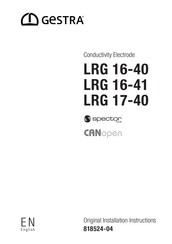 GESTRA LRG 16-40 Original Installation Instructions