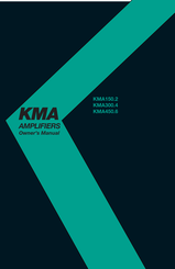 Kicker KMA Series Owner's Manual