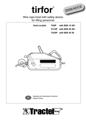 Tractel tirfor TU24P Operating And Maintenance Instruction Manual