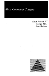Altos Computer Systems V  386 Series Installation Manual