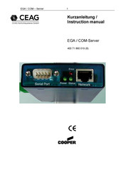 Cooper CEAG EGA / COM-Server Instruction Manual