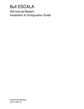 Bull Escala Installation &  Configuration Manual