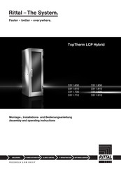 Rittal TopTherm LCP Hybrid Series Assembly And Operating Instructions Manual