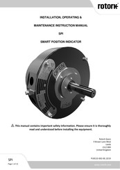 rotork SPI 4 Installation, Operating & Maintenance Instruction Manual