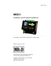 Niobrara MEB II Installation And Programming Manual