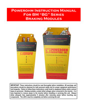 Powerohm Resistors HCPBM600900 Series Instruction Manual