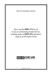 DEVA Broadcast DB91-TX Setup Instructions