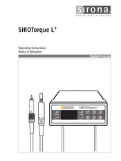 Sirona SUROTorque L+ Operating Instructions Manual