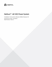 Vertiv NetSure-48 VDC Power System 502NGFB Installation Instructions Manual
