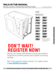 SW 2952 Series Installation & Operating Instructions Manual