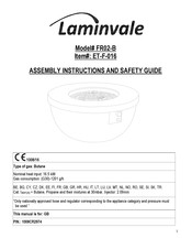 Laminvale FR02-B Assembly Instructions And Safety Manual