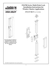 Assa Abloy Corbin Russwin FE6700 Series Installation Instructions Manual