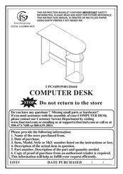 FourStar 4893948120444 Instruction Booklet