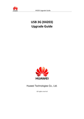 Huawei USB 3G Upgrade Manual