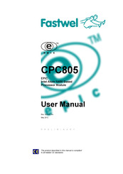 Fastwel EPIC CPC805 User Manual