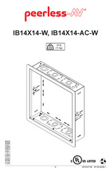 peerless-AV IB14X14-W Manual