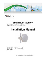 Siklu EtherHaul-5500FD Series Installation Manual
