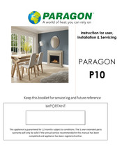 Paragon P10 Instruction For User, Installation & Servicing