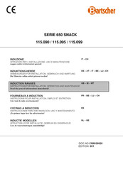 Bartscher 115.090 Instructions For Installation, Operation And Maintenance