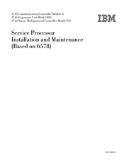 IBM 3745 17A Installation And Maintenance Manual