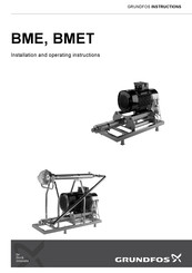 Grundfos BME Installation And Operating Instructions Manual