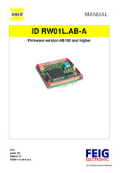 OBID ID RW01L.AB-A Manual
