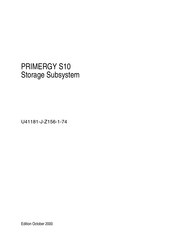 Fujitsu PRIMERGY S10 Manual