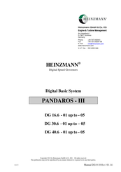 Heinzmann PANDAROS III DG 30.6 Manual