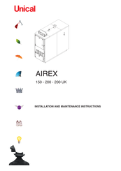 Unical AIREX Series Installation And Maintenance Instructions Manual