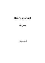 Barco Argus X Terminal User Manual