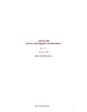 IBM X366 Series Service And Support Considerations