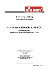 nissen Star-Flash LED 627A Operating Instructions Manual