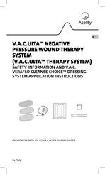 Acelity V.A.C. Ulta Safety Information And Application Instructions