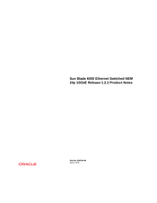 Oracle Sun Blade 6000 Product Notes