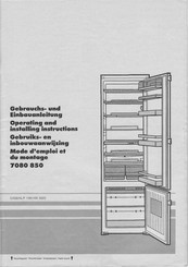 Miele 7080 850 Operating And Installing Instructions