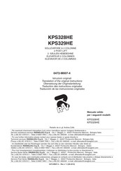 Ravaglioli KPS328HE Translation Of The Original Instructions